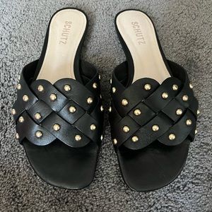 Schulz Betisa Studded slides 7.5.